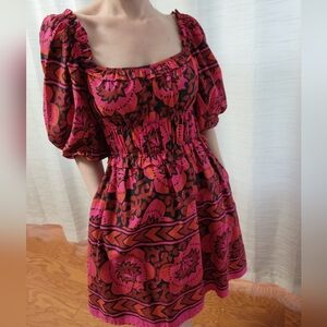HOUSE of HARLOW 1960 Red Balloon Mini Dress